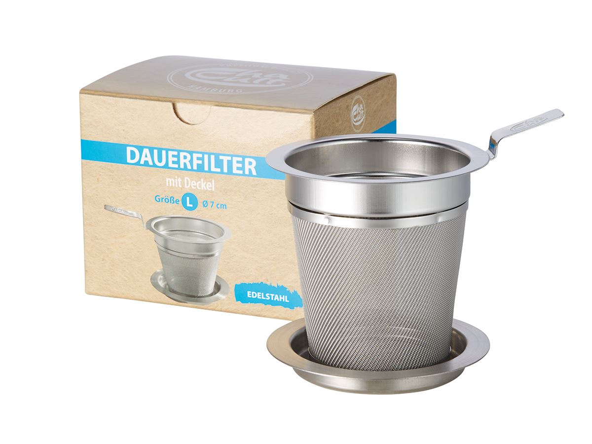 Edelstahl Tee Filter Größe L