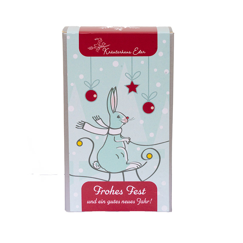 Teeschachterl_Hase_vorne WeihnachtsTee Apfelstrudel