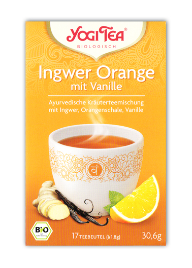 Ingwer-Orange Yogi Tee Ingwer Orange bio