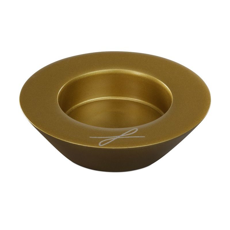 kerzenleuchter-Schale-Gold Kerzenleuchter "Schale" 5cm goldfarben