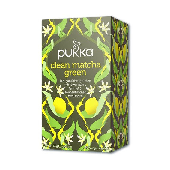 Clean Matcha Green Pukka Tee Bio