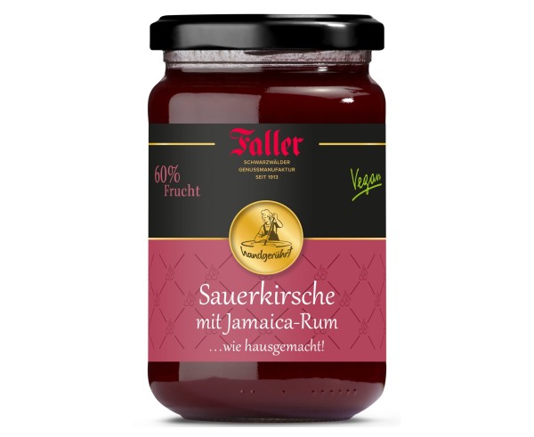 Sauerkirsch Konfitüre mit Jamaica-Rum