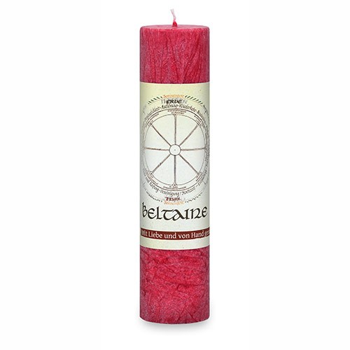 Beltaine- Heilkräuter Kerze